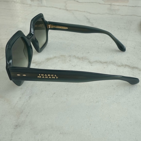 Isabel Marant Green Geometric Sunglasses - Picture 3 of 6